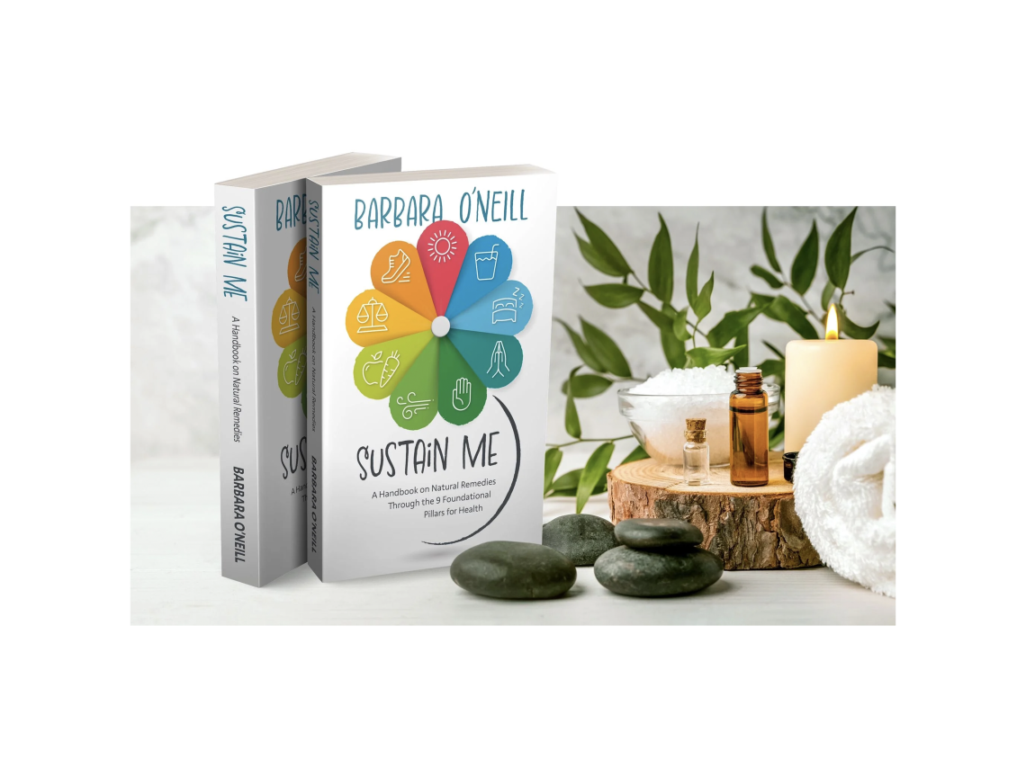 Livre Sustain Me De Barbara O'Neill - 2 Volumes A5 - Remèdes Naturels Et Phytothérapie